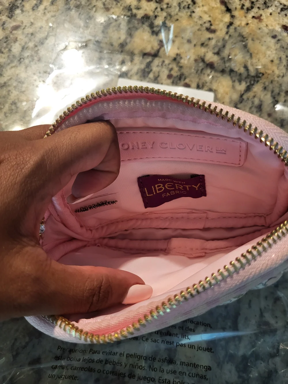 Stoney Clover X Liberty Floral Quilted Zip Micro Pouch - Pink Multi